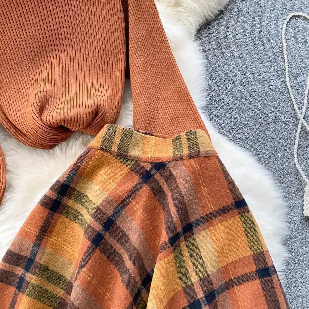 Lucy Knit Top & Skirt Two Piece Set - St Vesti | All Womens Skirts Leather Skirts And Maxi Skirts