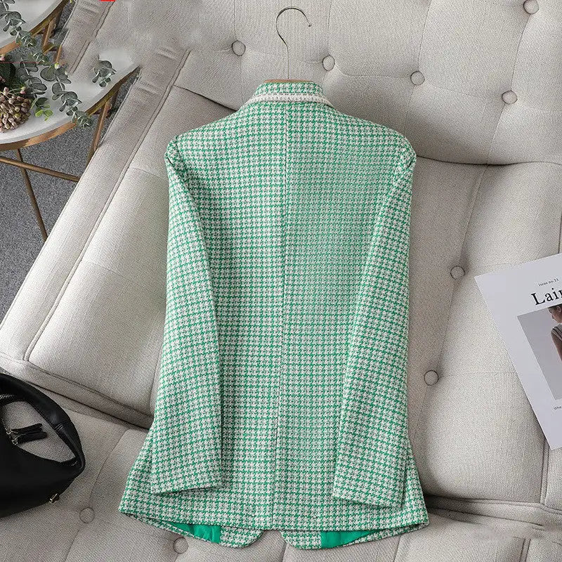 Madelyn Blazer In Green - St Vesti | Blazers & Cardigans