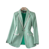 Madelyn Blazer In Green - St Vesti | Blazers & Cardigans