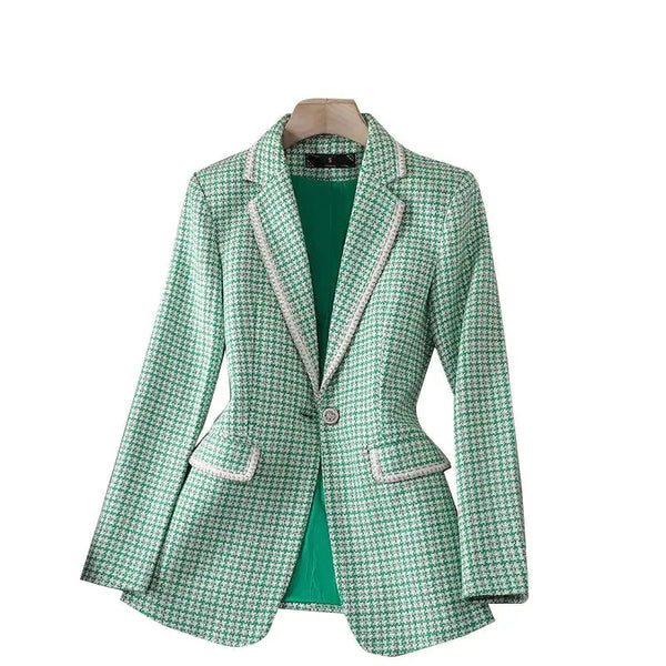 Madelyn Blazer In Green - St Vesti | Blazers & Cardigans