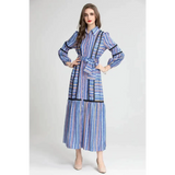 Madoona Striped Maxi Dress In Blue - St Vesti | All Dresses - Cocktail Dresses Formal Dresses + More.