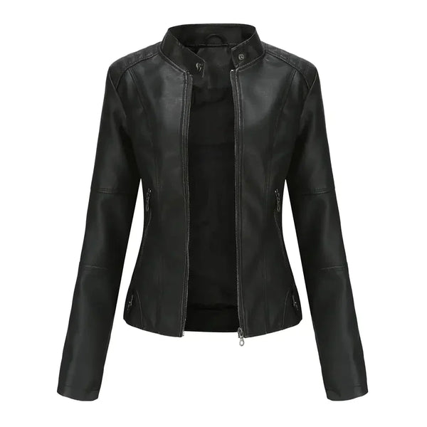 Marie Vegan Leather Jacket - Black / s - St Vesti | Coats & Jackets