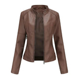 Marie Vegan Leather Jacket - Brown / s - St Vesti | Coats & Jackets