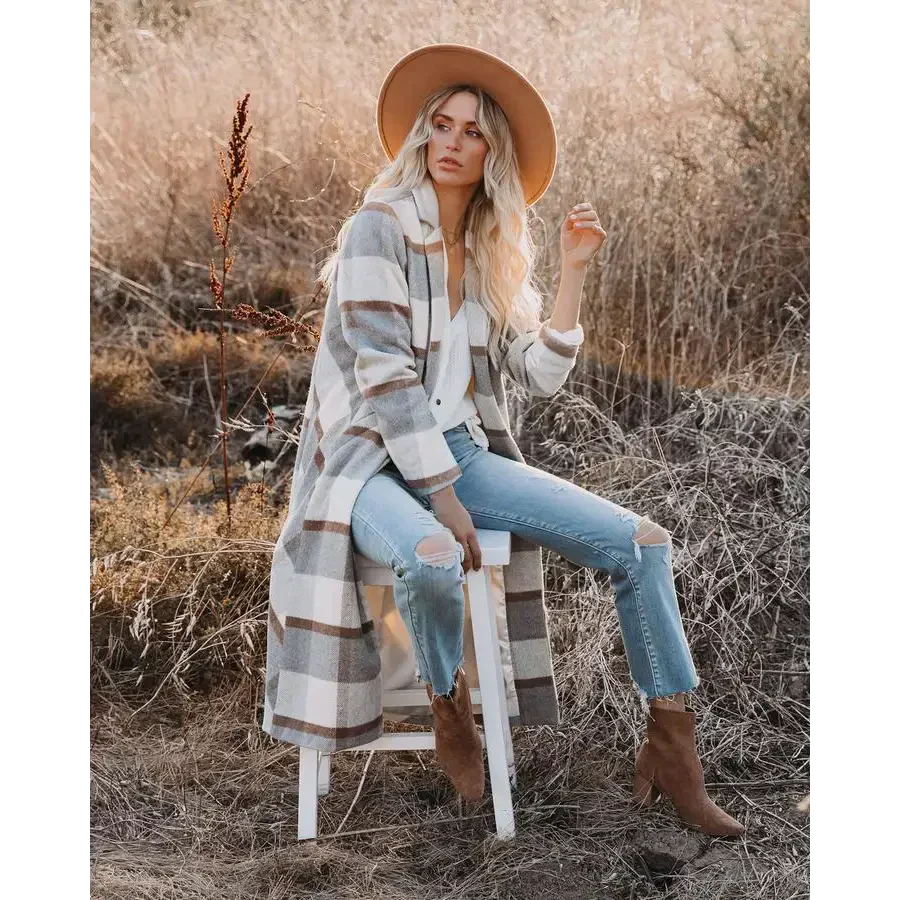 Naomi Double Face Wool Coat - St Vesti | Blazers & Cardigans