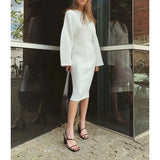 Nectar Concave Knitted Midi Dress - St Vesti | All Dresses - Cocktail Dresses Formal Dresses + More.