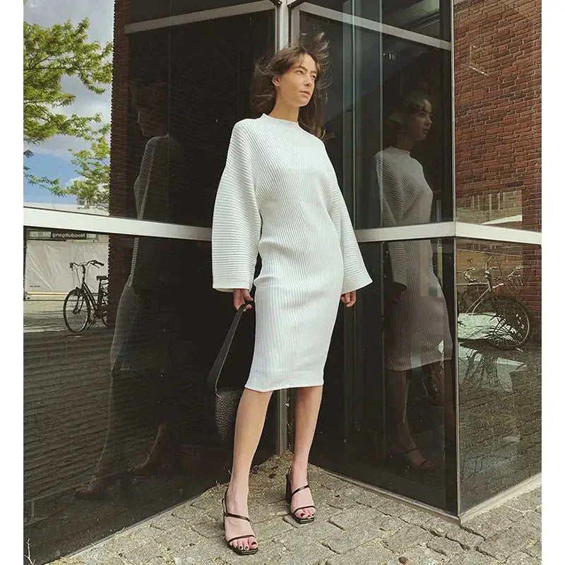 Nectar Concave Knitted Midi Dress - St Vesti | All Dresses - Cocktail Dresses Formal Dresses + More.