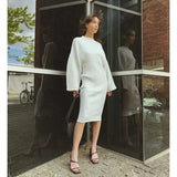 Nectar Concave Knitted Midi Dress - St Vesti | All Dresses - Cocktail Dresses Formal Dresses + More.