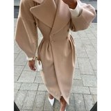 Nectar Woolen Blend Double-breasted Coat - St Vesti | Coats & Jackets