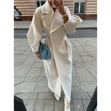 Nectar Woolen Blend Double-breasted Coat - White / s - St Vesti | Coats & Jackets