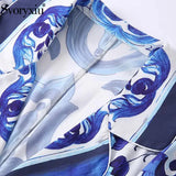 Penelope Midi Dress In Blue & White - St Vesti | All Dresses - Cocktail Dresses Formal Dresses + More.