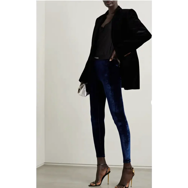 Philosophy Di Slim-leg Velvet Trousers - St Vesti | Plus Size