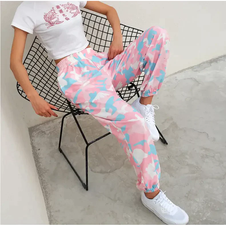 Pink Camo Harem Pants - St Vesti | Women’s Pants | Jeans Trousers Pants Joggers & Culottes