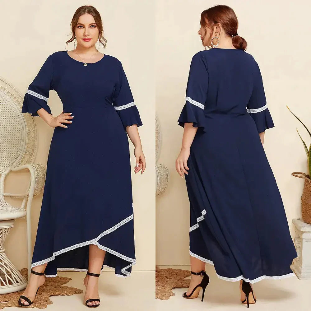 Plus Size Jed Loose Lace Spliced Maxi Dress - St Vesti | All Dresses - Cocktail Dresses Formal Dresses + More.