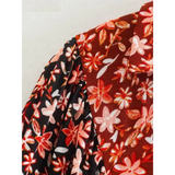 Red Cloth Floral Midi Dress - St Vesti | All Dresses - Cocktail Dresses Formal Dresses + More.