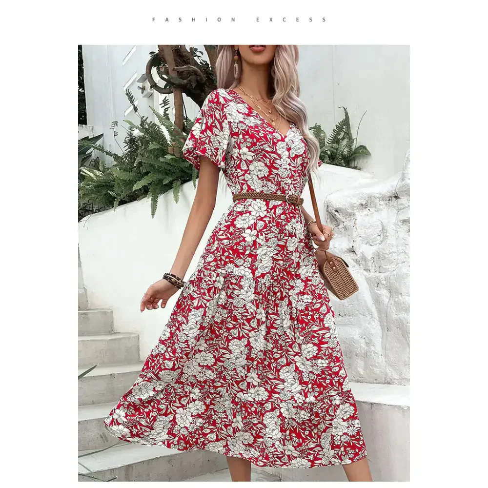 Red Wine Temperament Maxi Dress - St Vesti | All Dresses - Cocktail Dresses Formal Dresses + More.