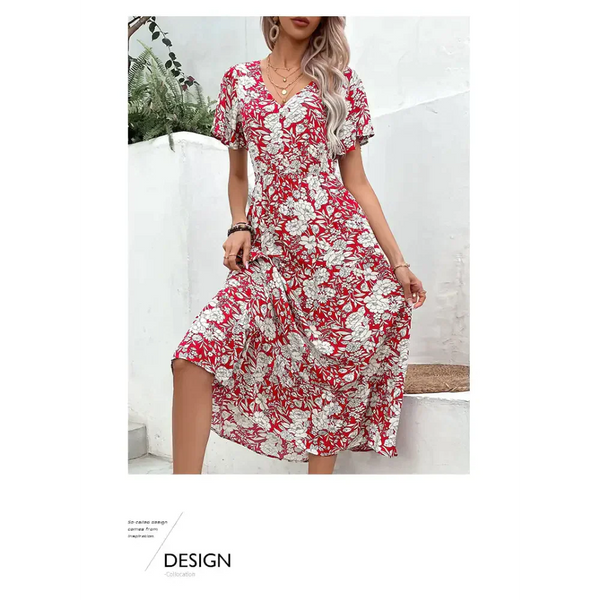 Red Wine Temperament Maxi Dress - St Vesti | All Dresses - Cocktail Dresses Formal Dresses + More.