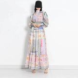 Ronda Print Maxi Dress In Pink - St Vesti | All Dresses - Cocktail Dresses Formal Dresses + More.