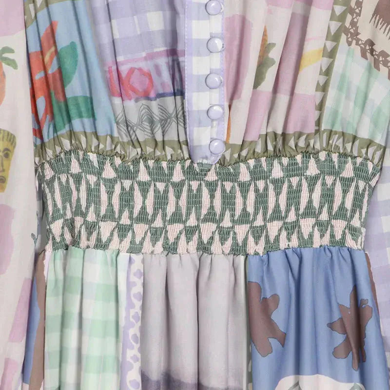 Ronda Print Maxi Dress In Pink - St Vesti | All Dresses - Cocktail Dresses Formal Dresses + More.