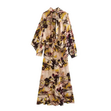 Rowena Printed Maxi Dress - Yellow / Xs - St Vesti | All Dresses - Cocktail Dresses Formal Dresses + More.