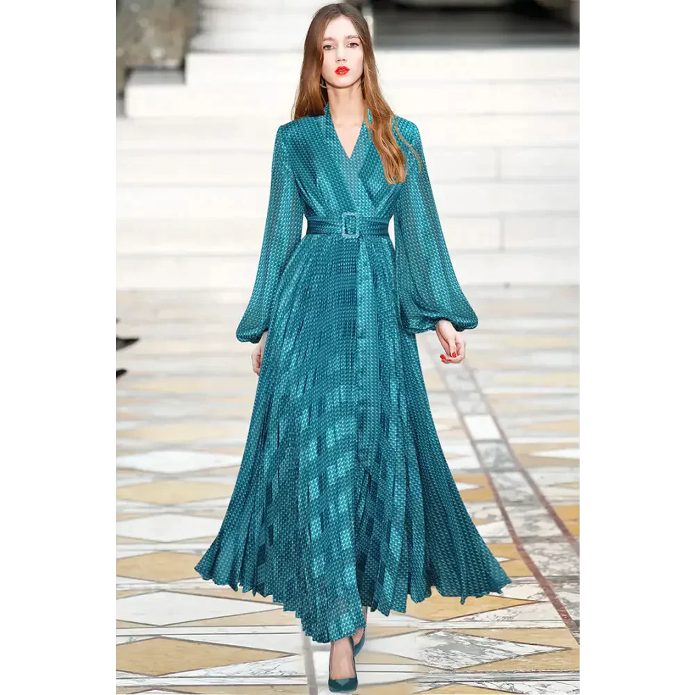 Royal Desire Maxi Dress In Blue - Blue / s - St Vesti