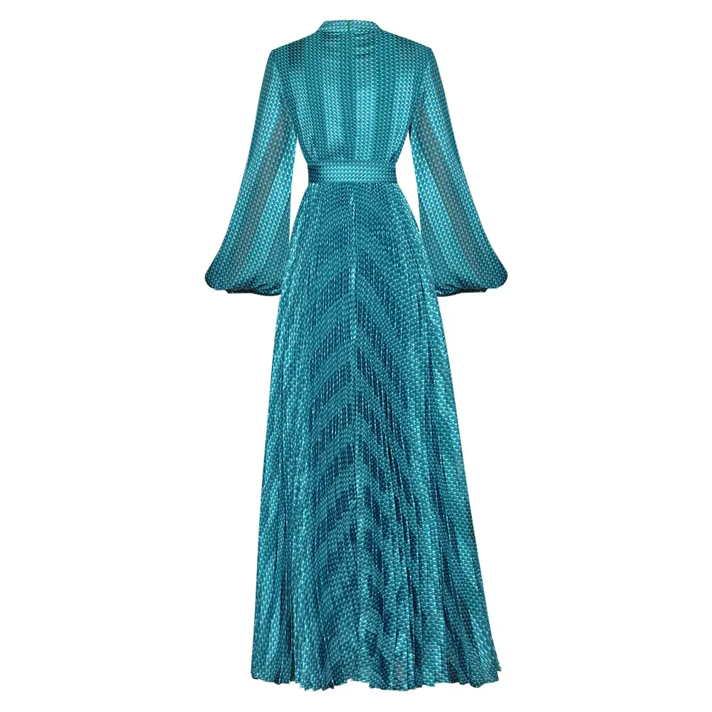 Royal Desire Maxi Dress In Blue - St Vesti