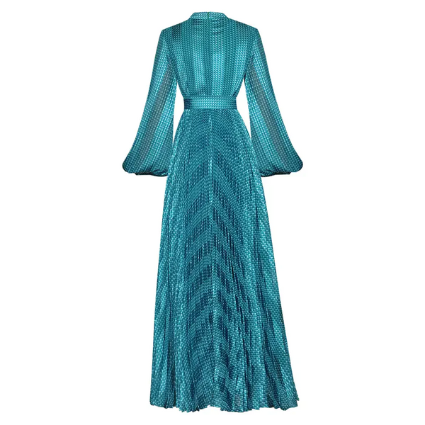 Royal Desire Maxi Dress In Blue - St Vesti