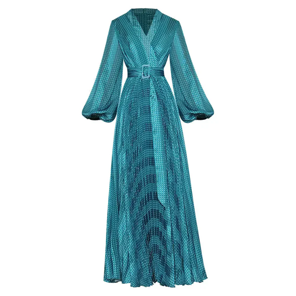 Royal Desire Maxi Dress In Blue - St Vesti