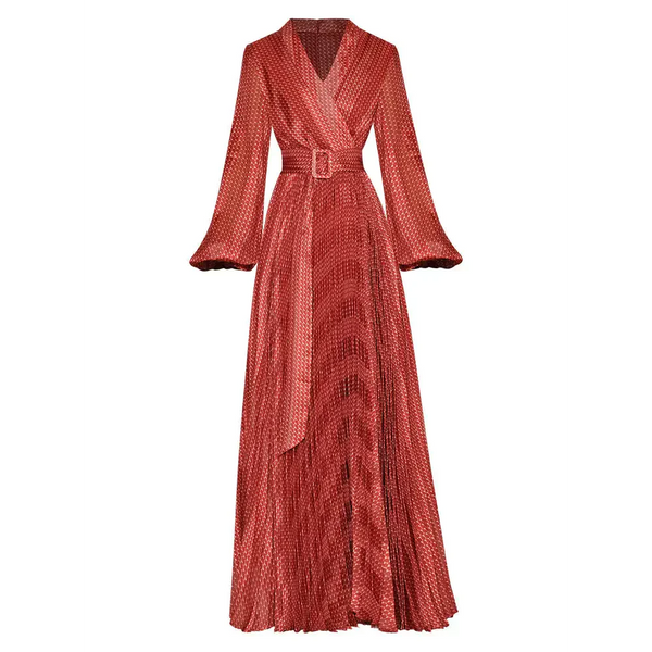 Royal Desire Maxi Dress In Blue - Red / s - St Vesti