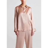 Sally Satin Pj Set - Pink / s - St Vesti | Stocktake Sale On Now