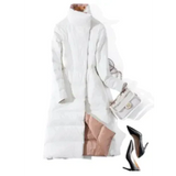 St Vesti Maxi Matte Puffer Coat - White / 2xl - St Vesti | Coats & Jackets