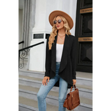 St Vesti Open Front Cardigan - Black / s - St Vesti | Blazers & Cardigans