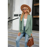 St Vesti Open Front Cardigan - Green / s - St Vesti | Blazers & Cardigans