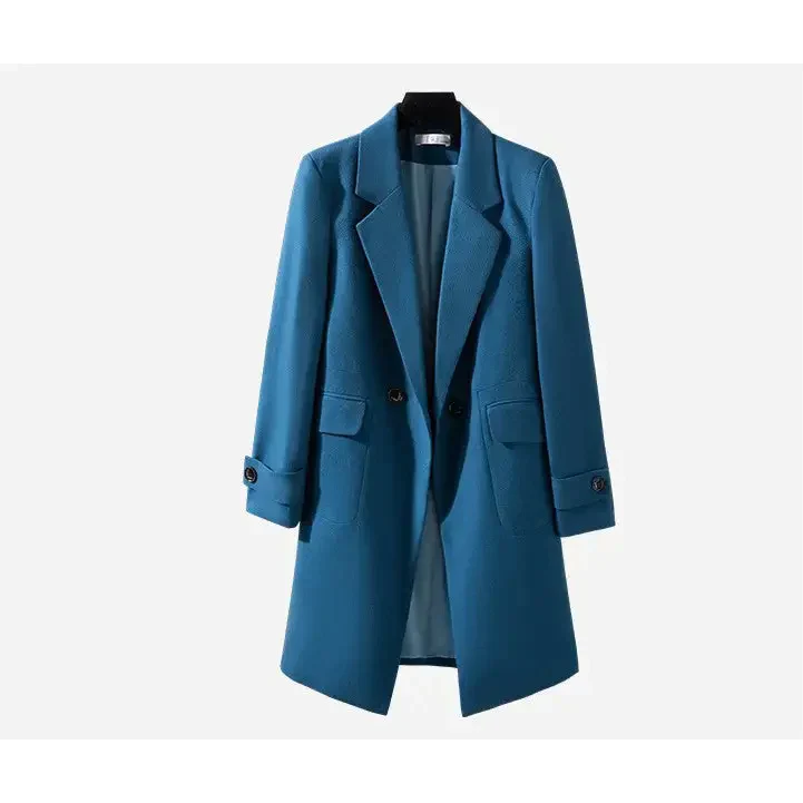 St Vesti Trench Coat - Blue / s - St Vesti | Blazers & Cardigans