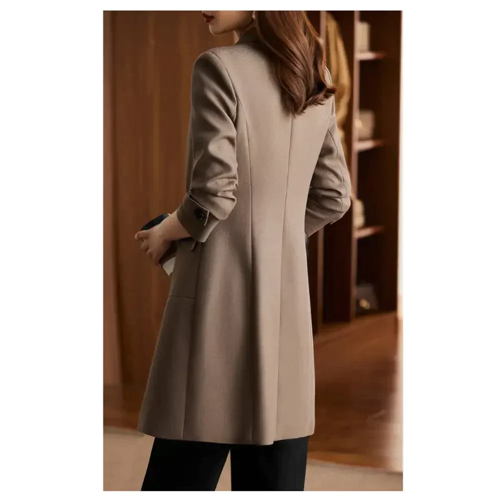 St Vesti Trench Coat In Coffee - St Vesti | Blazers & Cardigans