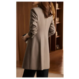 St Vesti Trench Coat In Coffee - St Vesti | Blazers & Cardigans