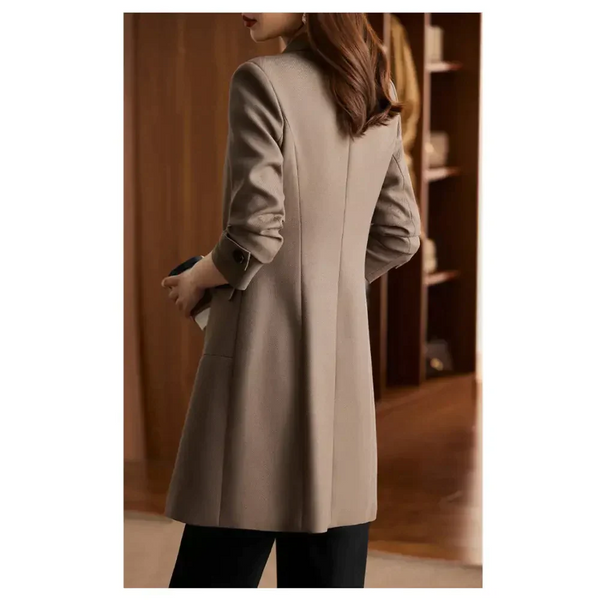 St Vesti Trench Coat In Coffee - St Vesti | Blazers & Cardigans