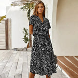 Sunny Day Midi Dress In Black - St Vesti | All Dresses - Cocktail Dresses Formal Dresses + More.
