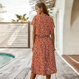 Sunny Day Midi Dress In Orange - St Vesti | All Dresses - Cocktail Dresses Formal Dresses + More.