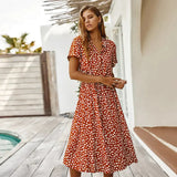 Sunny Day Midi Dress In Orange - Orange / s - St Vesti | All Dresses - Cocktail Dresses Formal Dresses + More.