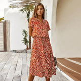 Sunny Day Midi Dress In Orange - St Vesti | All Dresses - Cocktail Dresses Formal Dresses + More.