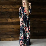 Taytay Blossom Maxi Dress - Navy / s - St Vesti | All Dresses - Cocktail Dresses Formal Dresses + More.