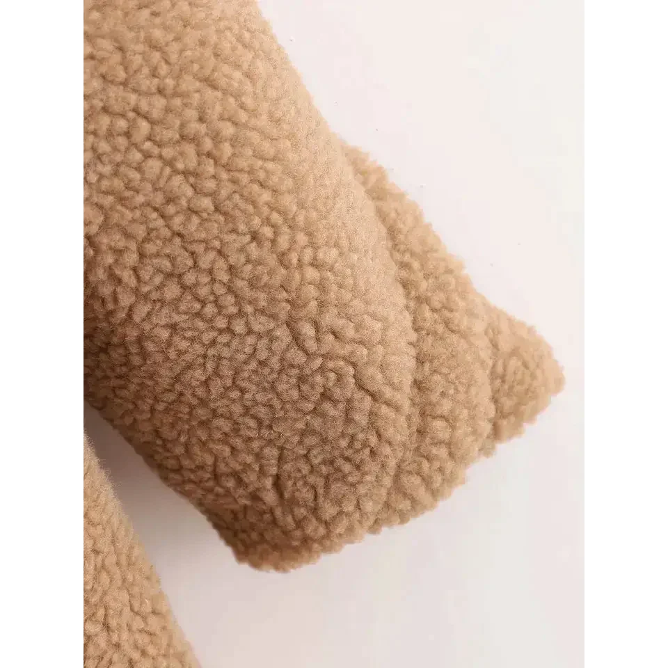 Teddy Bear Woollen Fur Coat - St Vesti | Coats & Jackets