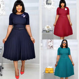 Tina Plus Size Pleated Maxi Dress - St Vesti | All Dresses - Cocktail Dresses Formal Dresses + More.