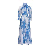 Tina Rich Floral-print Ruffled Midi Dress - St Vesti | All Dresses - Cocktail Dresses Formal Dresses + More.