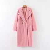 Two Button Cuddle Camel Jacket - s / Pink - St Vesti | Coats & Jackets