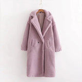 Two Button Cuddle Camel Jacket Light - Purple / s - St Vesti | Coats & Jackets
