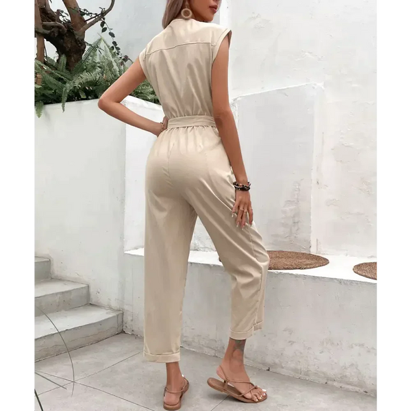 Us Cropped Waist One Piece Jumpsuit - St Vesti