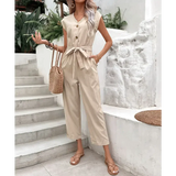 Us Cropped Waist One Piece Jumpsuit - St Vesti