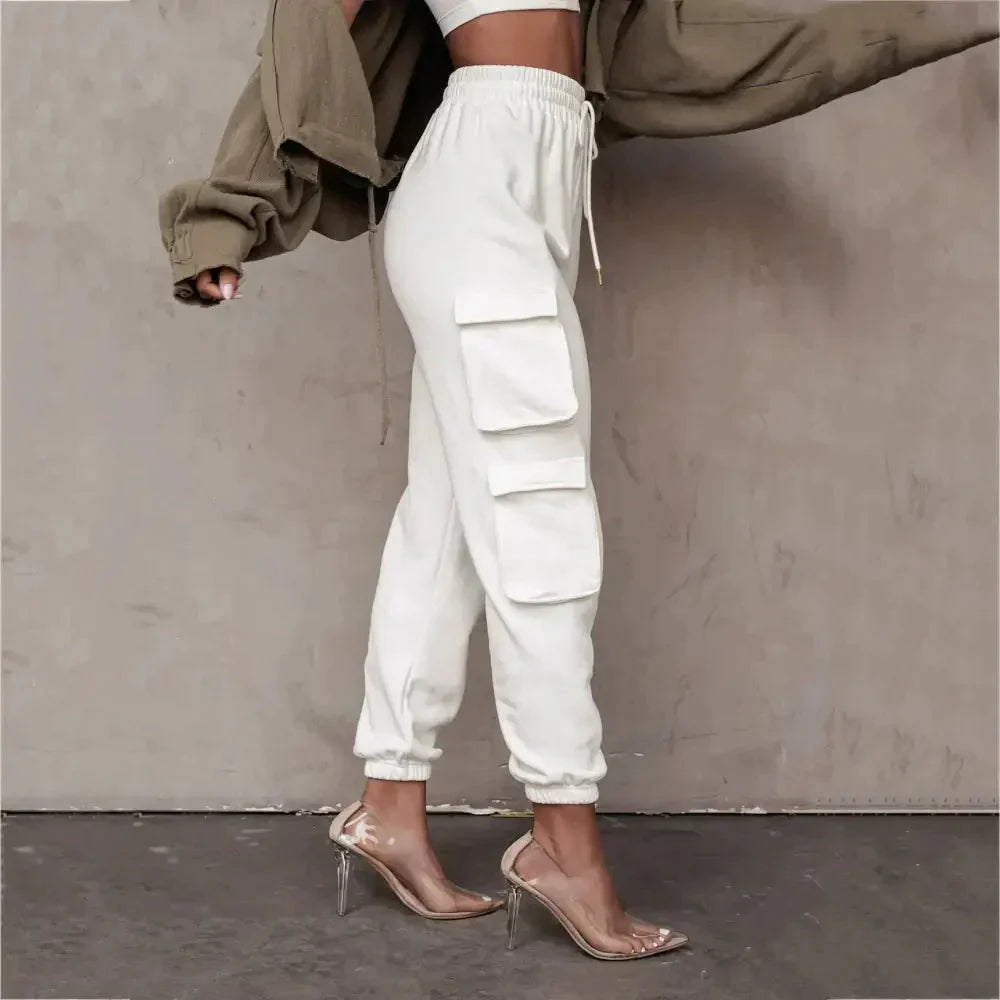 Utility Cargo Trousers - White / s - St Vesti | Stocktake Sale On Now