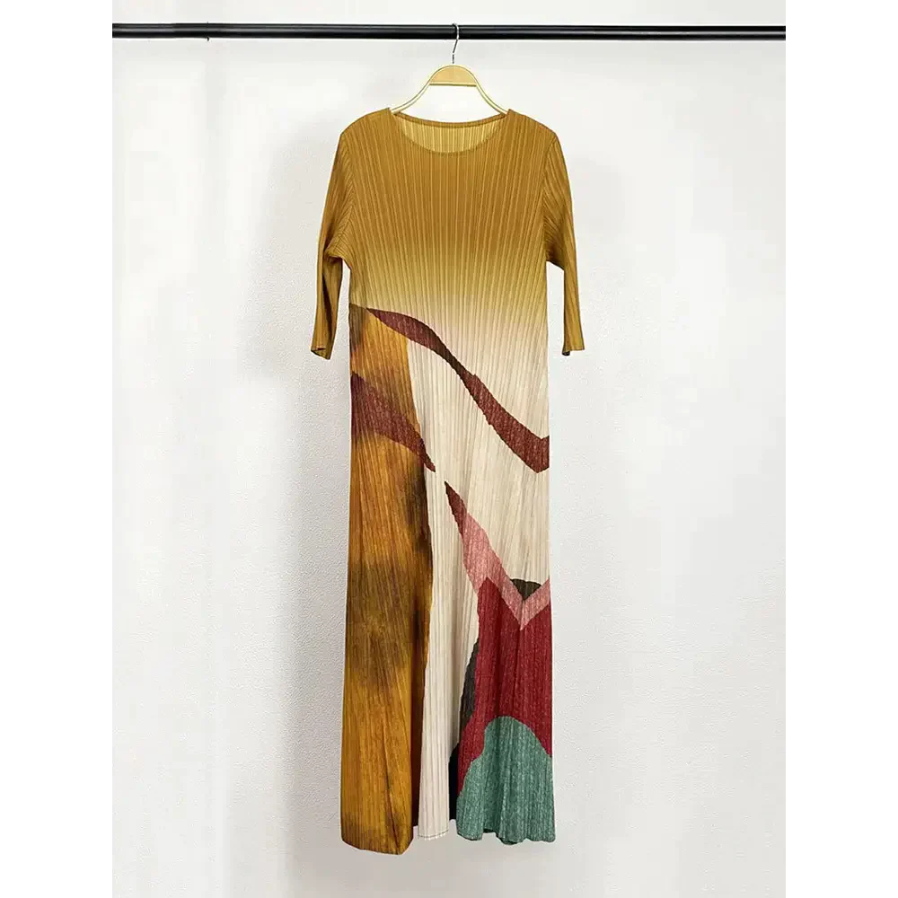 Vacay Woman’s Pleated Midi Dress - One Size / Khaki - St Vesti | All Dresses - Cocktail Dresses Formal Dresses + More.